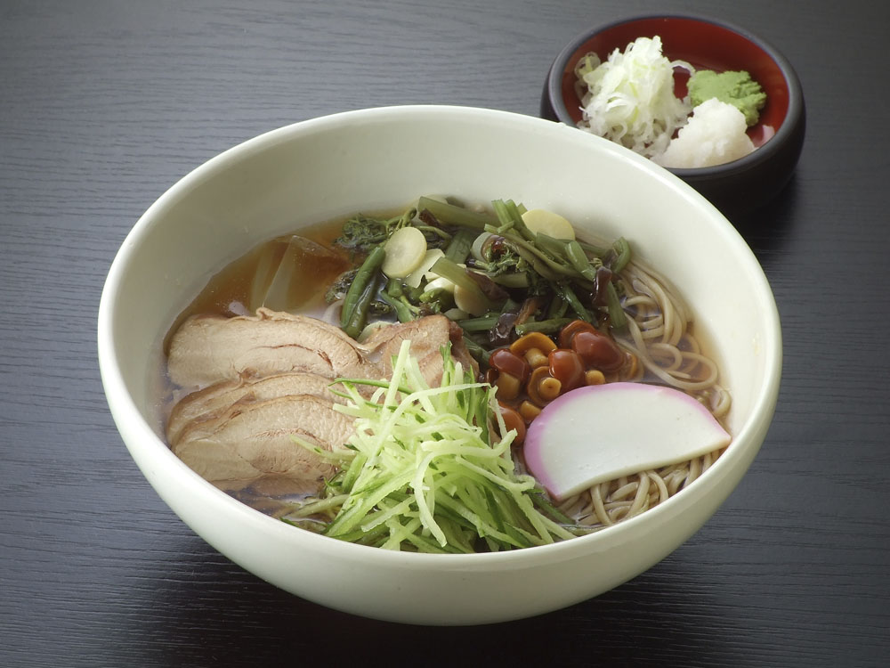 冷し山菜そば1485円 - 
