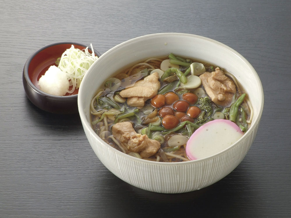 山菜そば 一三五〇円 - 